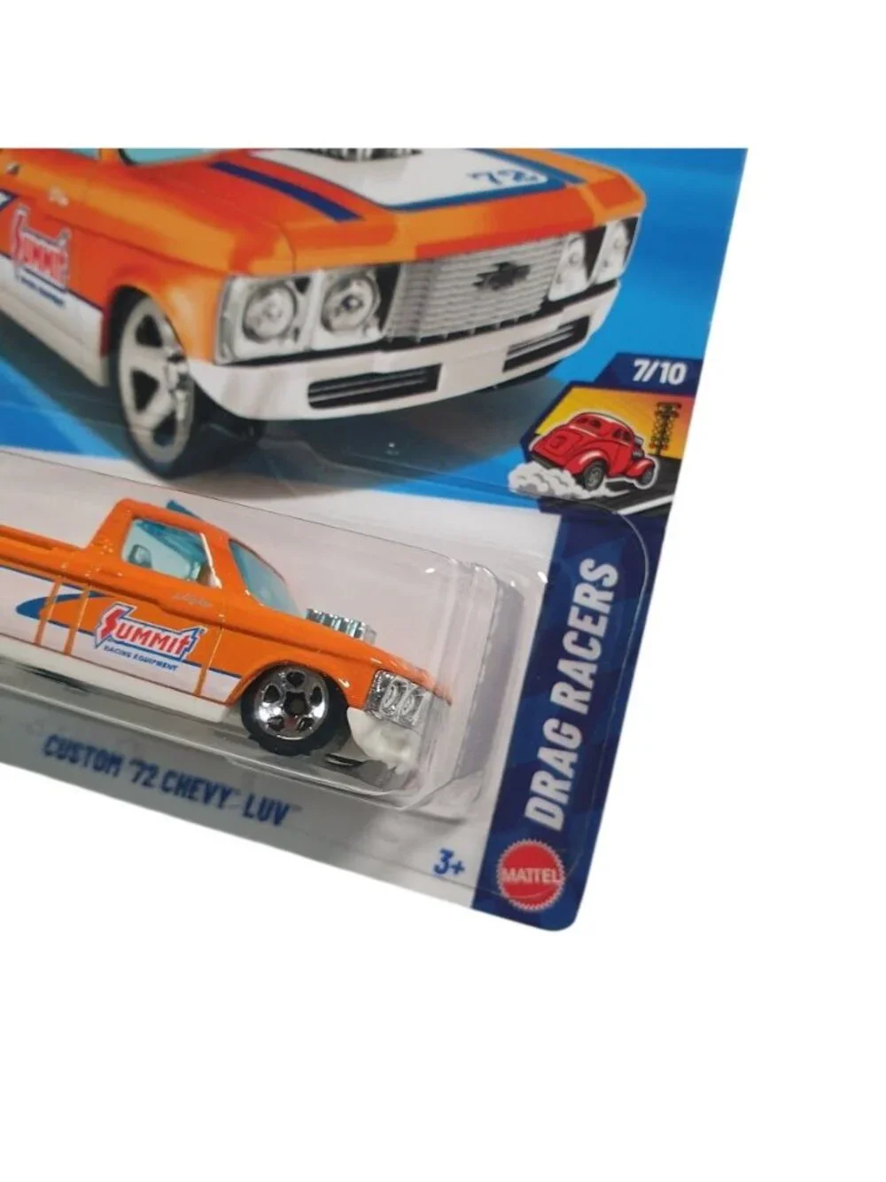 Hot Wheels Custom 72 Chevy Luv Orange Drag Racers Collector Diecast 127 250 New